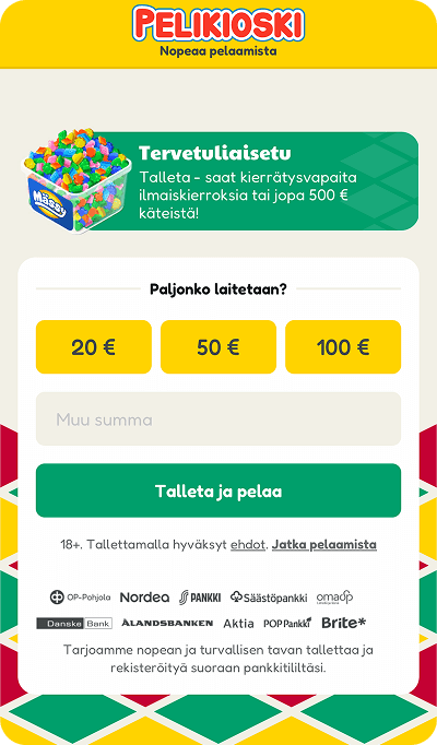 Pelikioski kokemuksia pelivalikoima