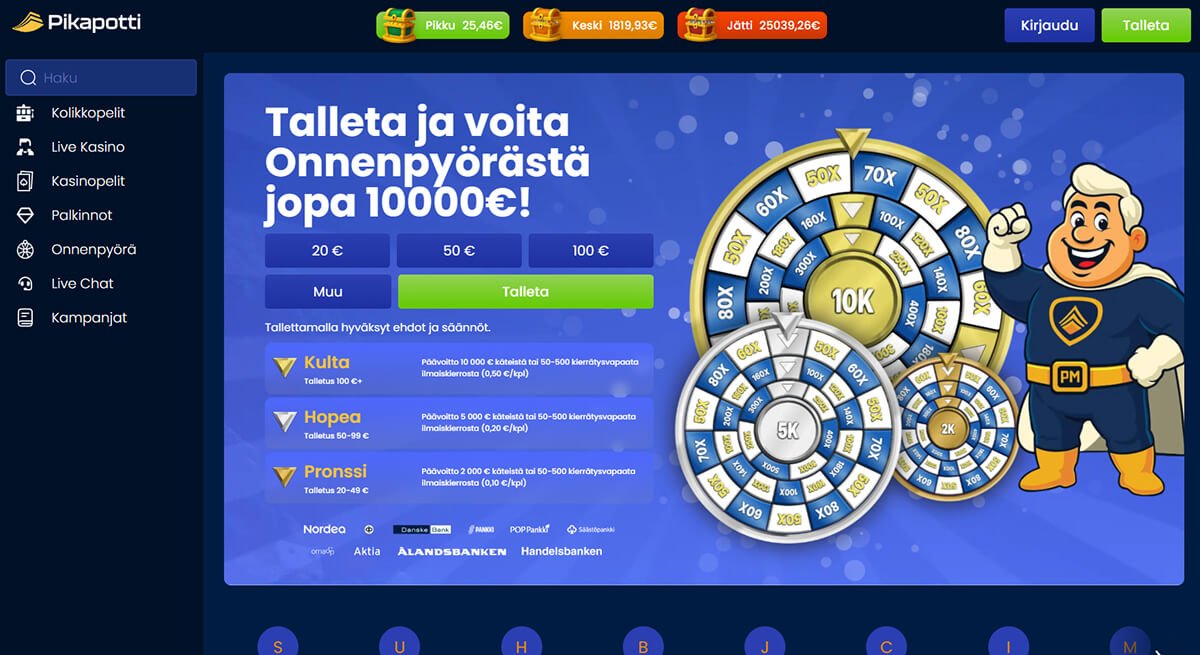 Pikapotti kasino arvostelu