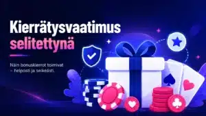 Kierrätysvaatimus selitettynä kasinobonuksen ehdoissa